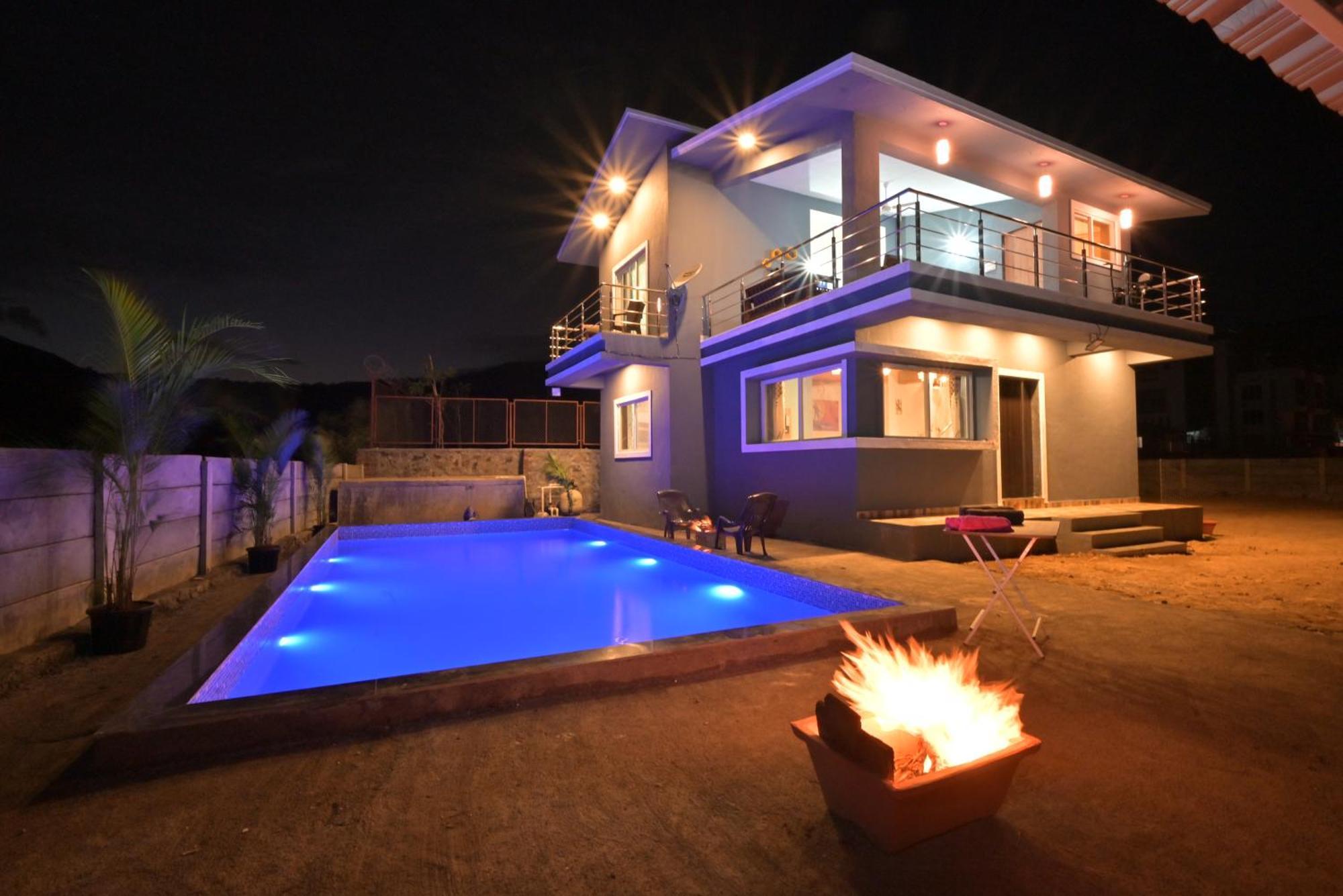 Empyrean Stay II Mirage Villa II Ac II 4Bhk II Largest Pool In Lonavala Li Exteriör bild