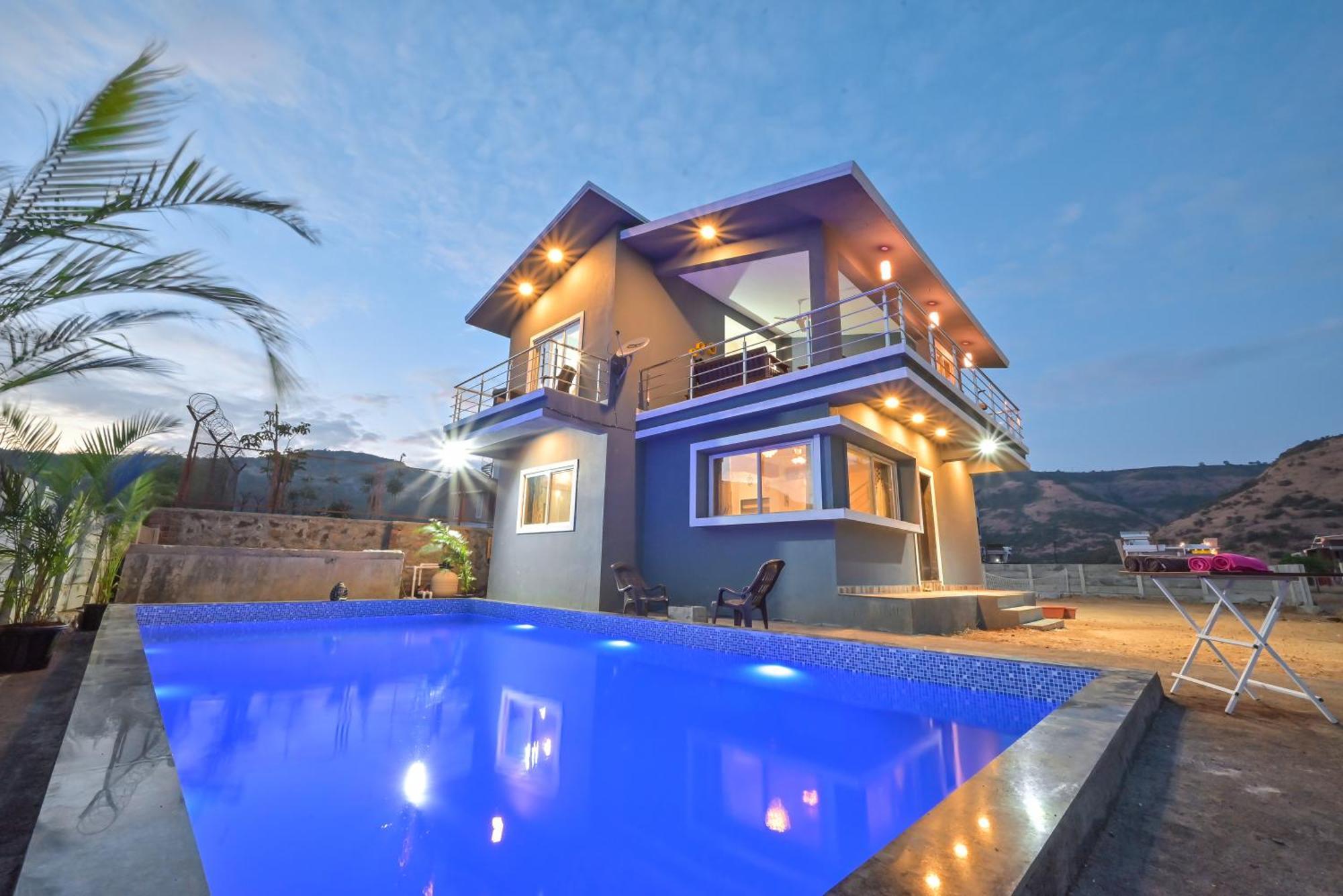 Empyrean Stay II Mirage Villa II Ac II 4Bhk II Largest Pool In Lonavala Li Exteriör bild